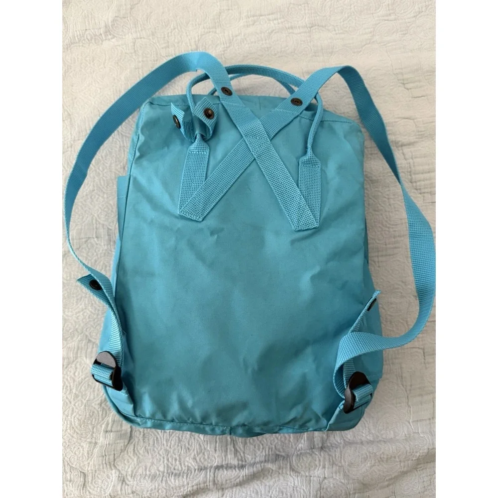 Fjallraven Kanken 23510 Classic Deep Turquoise Backpack Womens Kids Laptop Blue